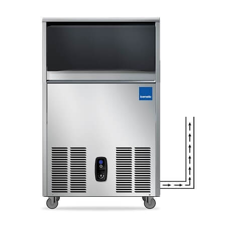 Icematic CS50-A-DP - Self Contained Ice Machine 20g Bright Cube - Drain Pump - CS50-A-DP