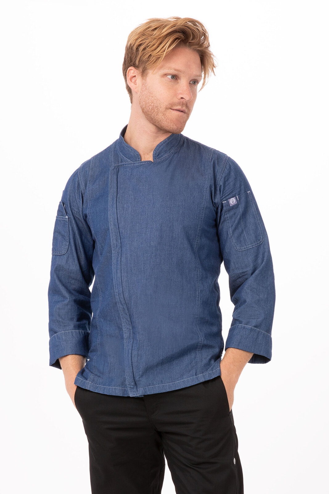 zipper chef coat