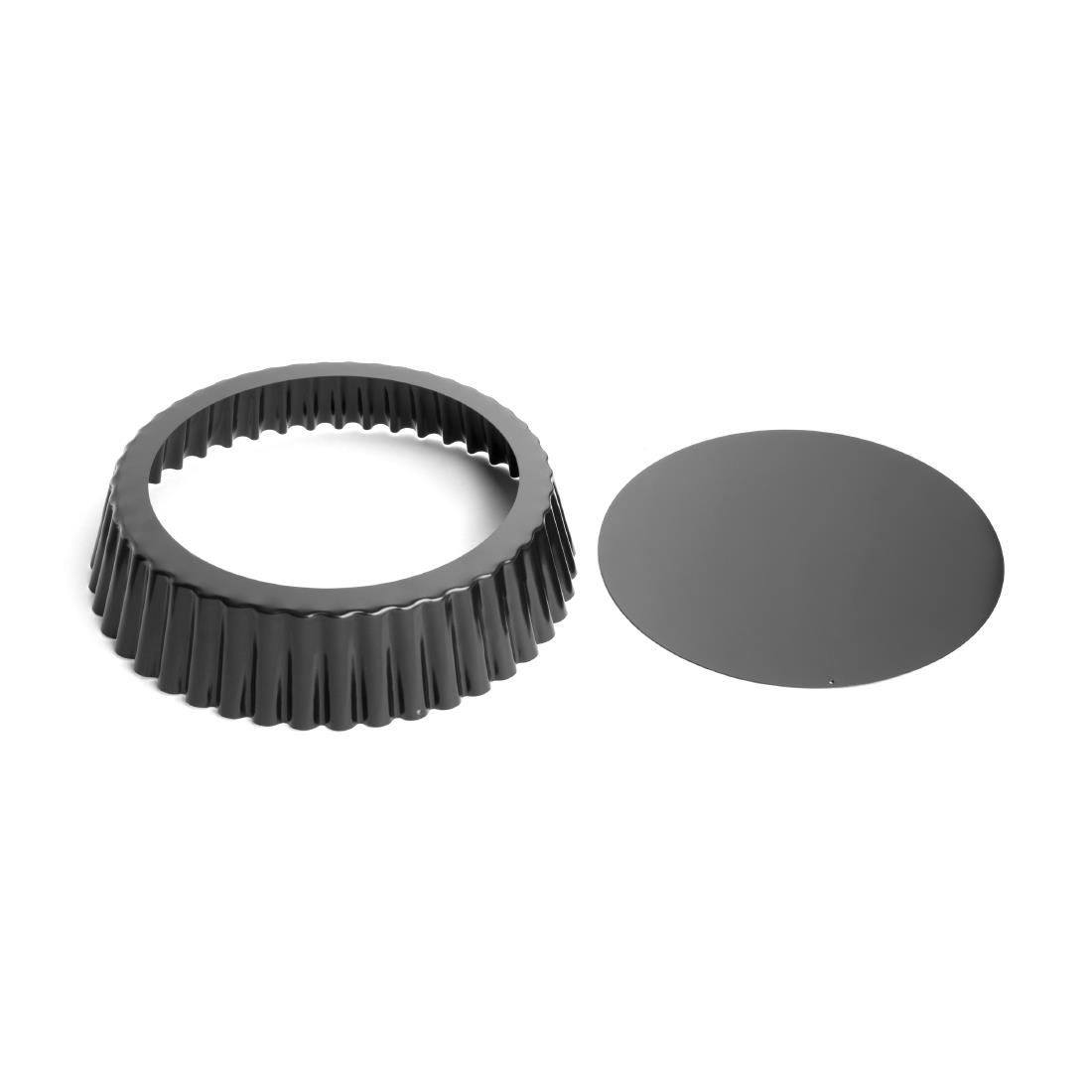 Vogue Non Stick Fluted Deep Quiche Tin 250mm (Removable Base)