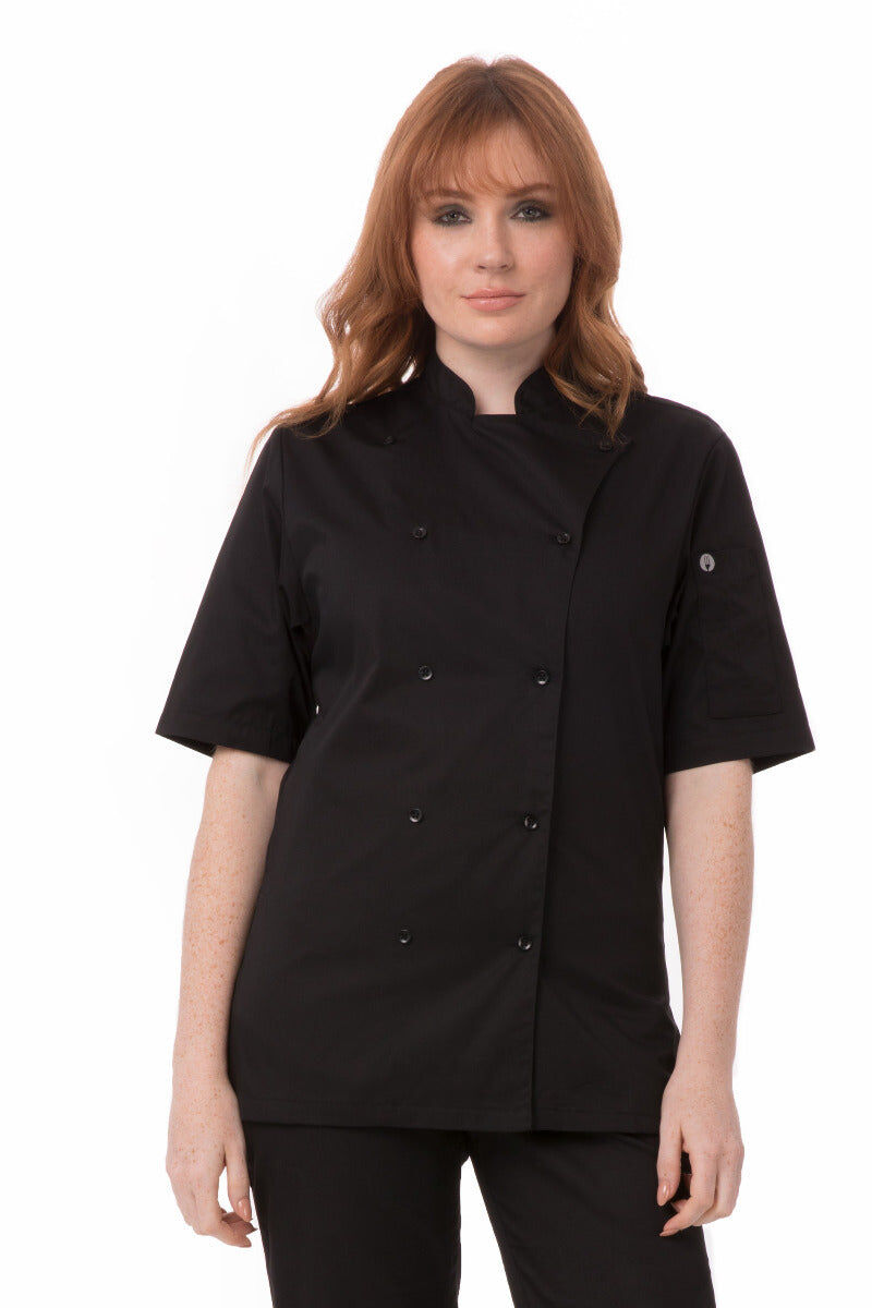 Chef Works Womens Black Chef Shirt KL150BLK