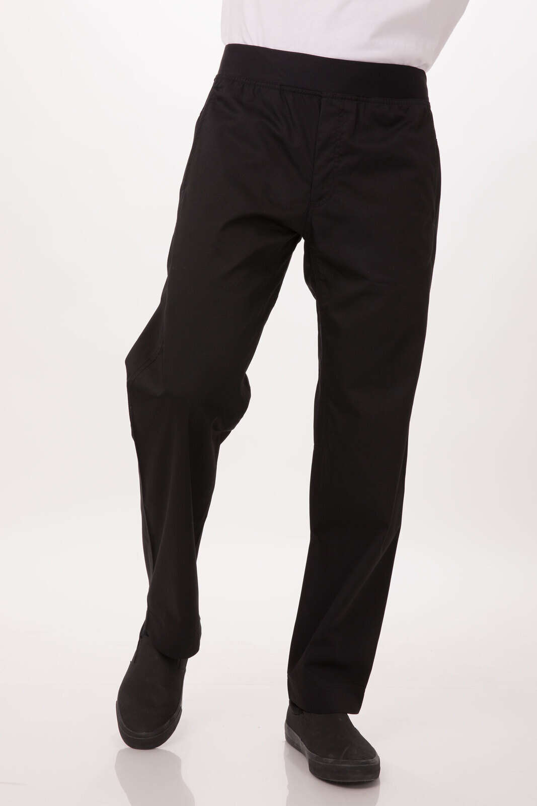 Chef Works Lightweight Black Slim Fit Chef Pants PBN01BLK