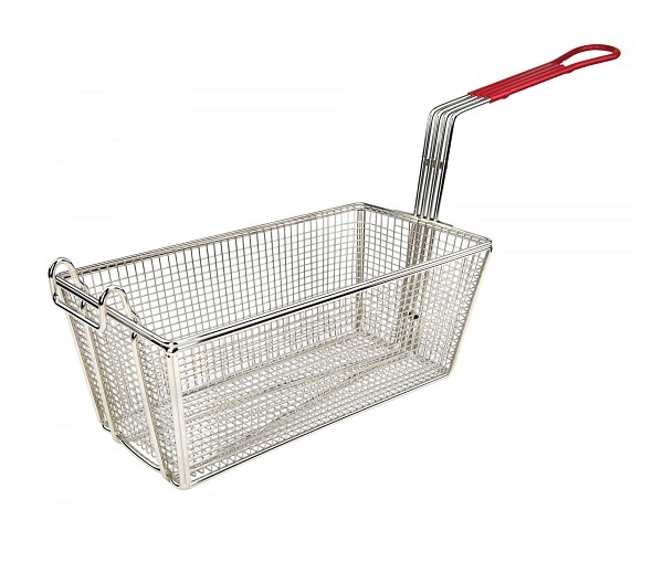 Fry Basket 335 x 165 x 150h mm - Red Handle - XGFG0001