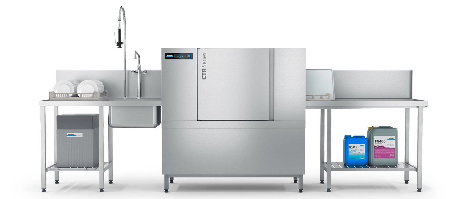 EXCELLENT PERFORMANCE: THE NEW CTR COMPACT RACK CONVEYOR DISHWASHER BY WINTERHALTER
