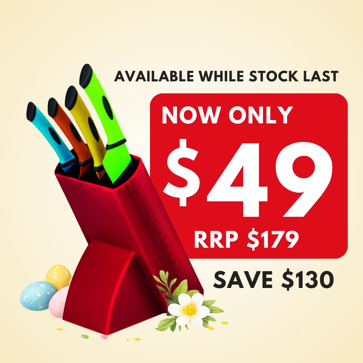 5 Piece Knife Block Set