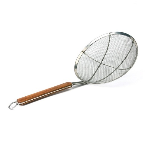 Stainless Steel Coarse Mesh Skimmer with Wide Rim - 280mm Ø - 000800