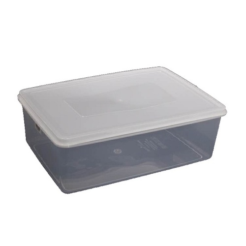 Clear Food Storage Box with White Cover 230x120x345mm - 014678