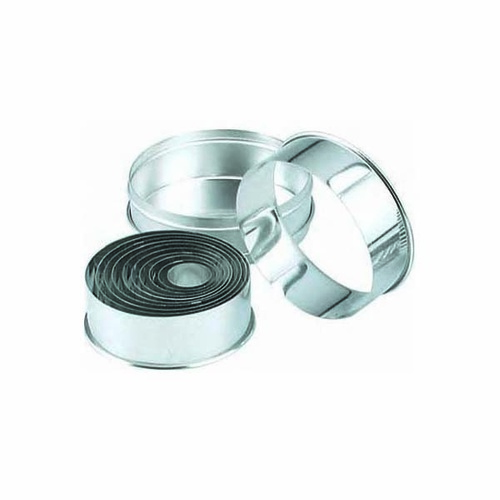 Chef Inox Cutter Set 18/8 Round Plain 14 Piece size: 25-115mm - 01986