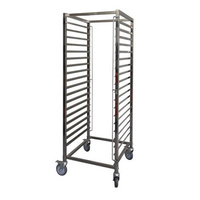 Mantova 0287N - 2/1 Stainless Steel Gastronorm Trolley - 0287N