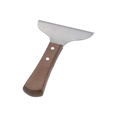 Chef Inox Scraper - Grill Stainless Steel 110x190mm With Wood Handle - 03017