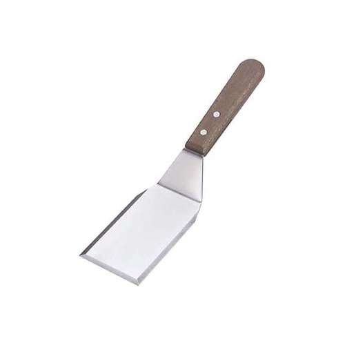 Chef Inox Scraper - Griddle Stainless Steel Wood Handle - 03022
