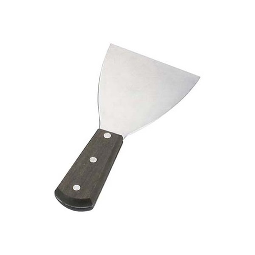 Chef Inox Scraper - Pan Stainless Steel 100x120mm Wood Handle - 03028