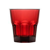 Polysafe Polycarbonate Rocks Tumbler Red 240ml (Stackable) - (PS-4 RED) - 0315424