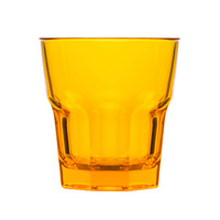 Polysafe Polycarbonate Rocks Tumbler Yellow 240ml (Stackable) - Box of 24 (PS-4 YEL) - 0315624