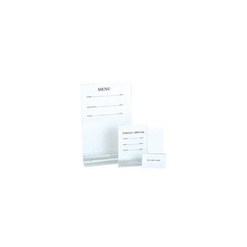 Chef Inox Buffet Card Holder - P.V.C 90x60mm - 04135