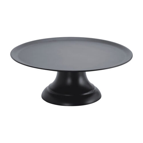 Chef Inox Cake Plate with Stand Black Polycarbonate 417mm - 04156