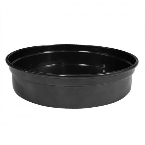 Chef Inox Round Bar Tray - Black Aluminium 240x50mm - 04200-BK