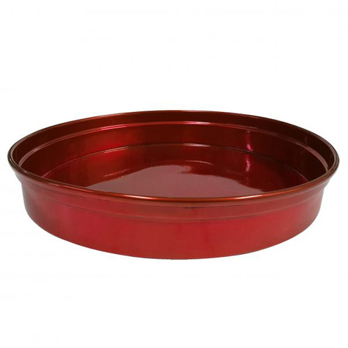 Chef Inox Round Bar Tray - Red Aluminium 330x50mm - 04202-RD