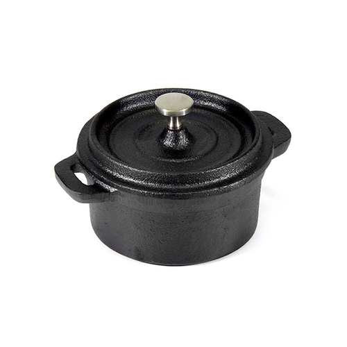 Chef Inox Cast Iron Mini Cocotte with Lid 100x50mm - 04636