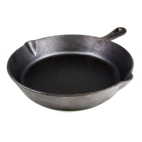 Chef Inox Cast Iron Round Frypan with Spout 190x45mm - 04640