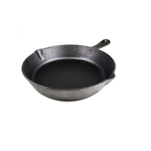 Chef Inox Cast Iron Round Frypan with Spout 260x45mm - 04641