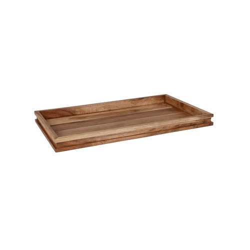 Chef Inox Serve Natural Acacia Display Tray GN 1/1 - 530 x 325 x 40mm - 04795