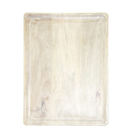Chef Inox Mangowood Serving Board Rectangular 350x255x15mm White - 04822