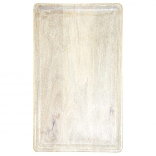 Chef Inox Mangowood Serving Board Rectangular 430x250x15mm White - 04828