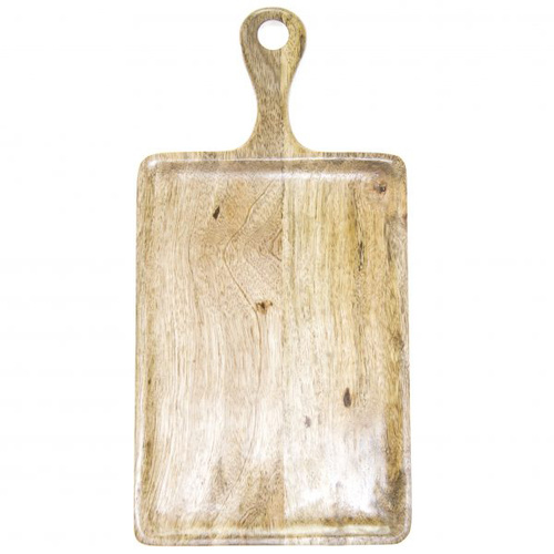 Chef Inox Mangowood Serving Board Rectangular with Handle 520x700x440mm Natural - 04922
