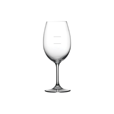 Crown Crystal Signature Fiesta Lead-Free Crystal Wine Glass with Double Pour Line 400ml (Box of 24) - 0570132-DPL
