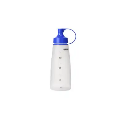 Chef Inox Soft Squeeze Bottle W/Blue Cap 400ml (Box of 10) - 06833