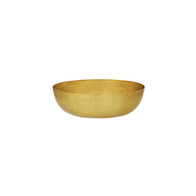 Chef Inox Round Serving/Seafood Bowl Hammered Brass 250mm (Box of 4) - 06922