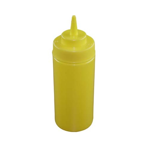 Chef Inox Squeeze Bottle  - Wide Mouth 480ml/16oz Yellow - 06971