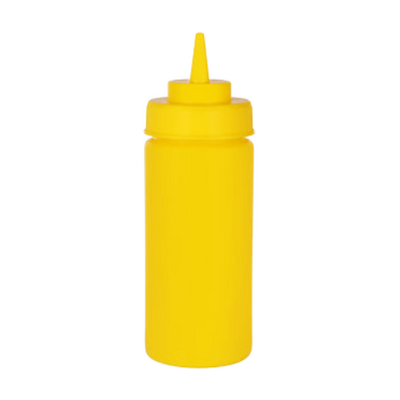 Chef Inox Squeeze Bottle  - Wide Mouth 480ml/16oz Yellow - 06971