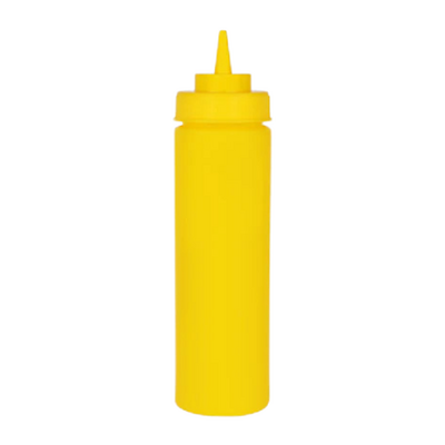 Chef Inox Squeeze Bottle  - Wide Mouth 720ml/24oz Yellow (Box of 12) - 06974