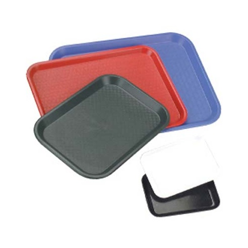 Chef Inox Plastic Tray - 275x350mm Polypropylene Black (Box of 12) - 06984-BK
