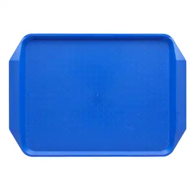 Chef Inox Blue Polypropylene Rectangular Fast Food Tray 425x300mm  (Box of 25) - 06987-BL