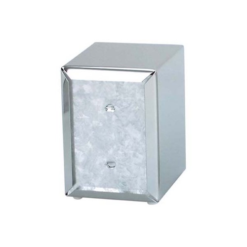 Chef Inox Napkin Dispenser - Stainless Steel "D Fold" 130x95x115mm - 07282