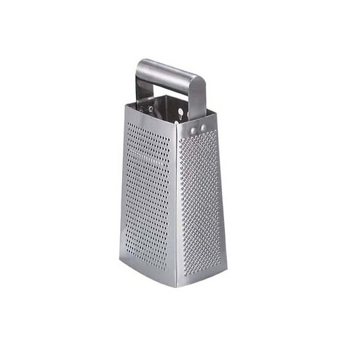 Chef Inox Grater - Stainless Steel 4 Sided Tube Handle 185mm - 07345
