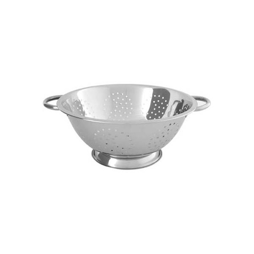 Chef Inox Colander - Stainless Steel 285x102mm 5.0Lt 4mm Holes Wire Handle - 07405