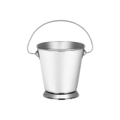 Chef Inox Mini Serving Pail Footed Stainless Steel 90x90mm (Box of 12) - 07680