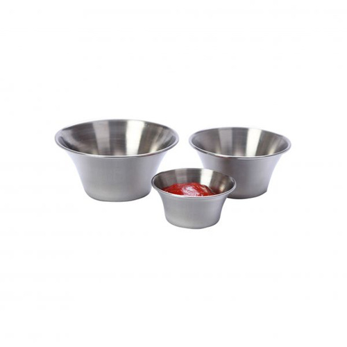 Chef Inox Flared Sauce Cup - Stainless Steel 60x25mm (Box of 12) - 07697