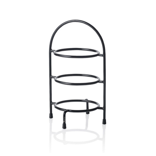 Chef Inox Round Display Stand 3-Tier Black ,155Dia,185W,350Hmm - 07703