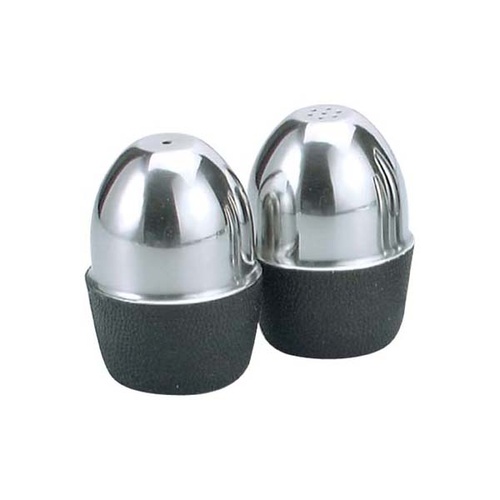 Chef Inox Salt & Pepper Shaker - Stainless Steel Egg Shape (Pair) - 07750