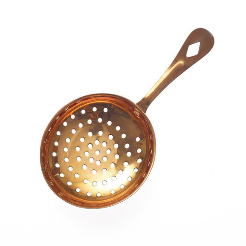 Chef Inox Ice Scoop/Round Julep with Copper Plated Perforated - 07916