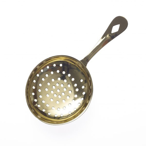 Chef Inox Ice Scoop/Round Julep with Gold Plated Perforated - 07917