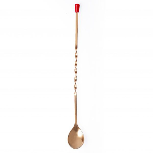Chef Inox Spoon - Bar/Muddling Spoon Copper Plated 330mm - 07960-C