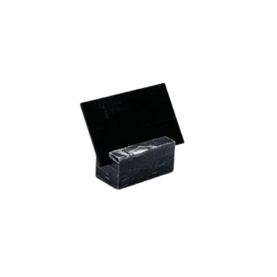 Chef Inox Serve Black Marble Buffet Sign Holder 45x45x70mm - 08191