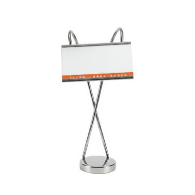 Chef Inox Stainless Steel Buffet Card Holder 150mm - 08194
