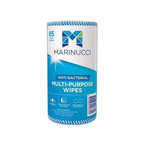 Multi-Purpose Anti-Bacterial Wipe Blue - 500 x 300mm (Box of 4) - 09-MWBU