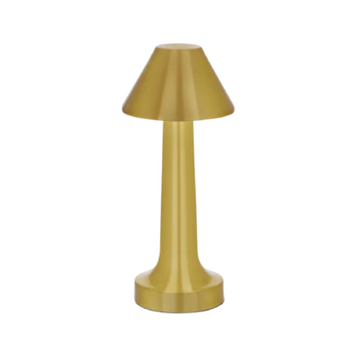 Tablekraft Helena Cordless LED Table Lamp 97x220mm - Brushed Brass - 1000100